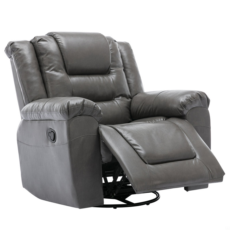 Fauteuil inclinable manuel et pivotant à 360 °, Gris
