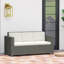 185cm Wide Straight Metal Patio Sofa with Cushions