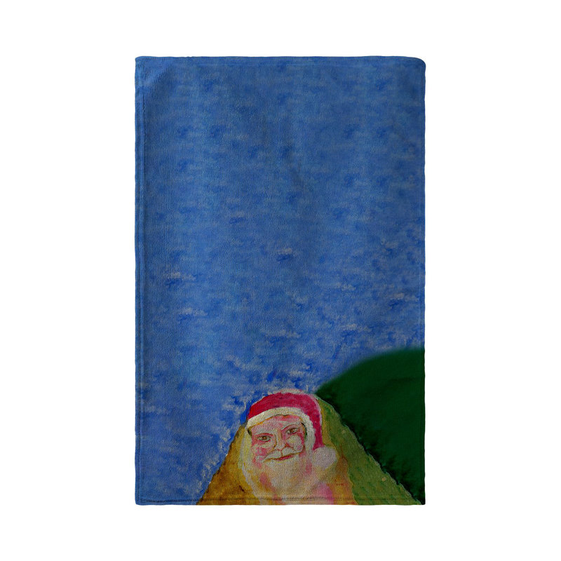 Serviette de thé santa face