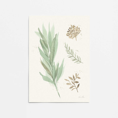 «Earthy Greens in Bloom I»