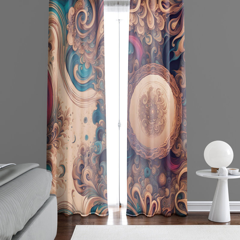 Paire de rideaux semi-transparents en polyester Riggin, L 20 po x L 61 po