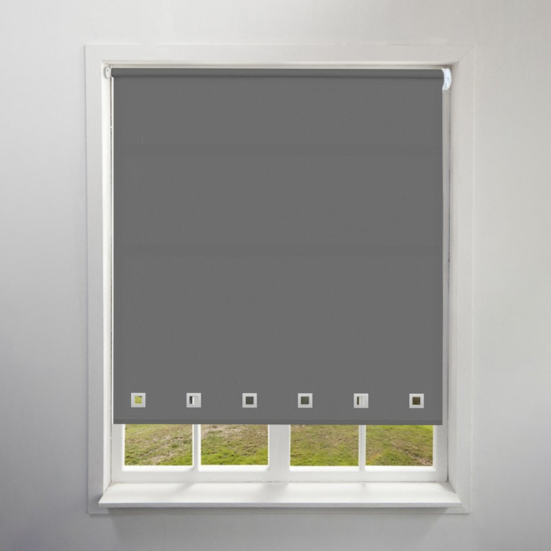 Semi Sheer, 165 cm L x 120 cm W, Dark Grey