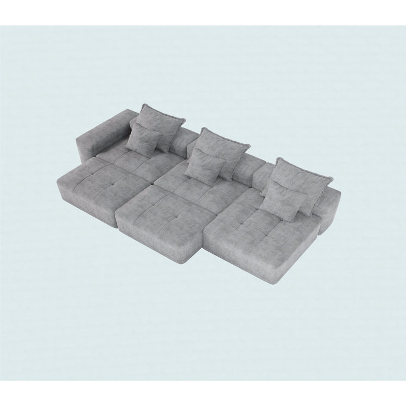 Canapé modulaire surdimensionné Modern, Gris