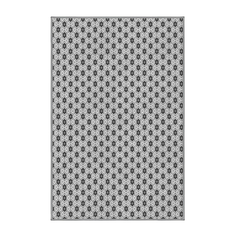 Geometric Indoor Rug, Rectangle 5' x 7'