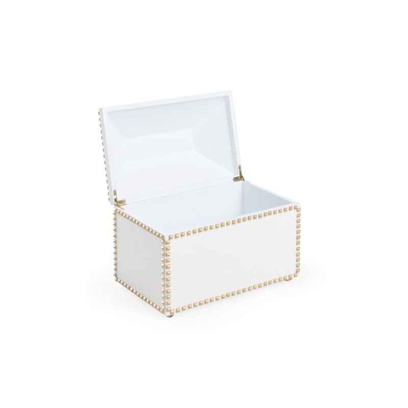 Shayla Copas Decorative Box, White