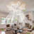 35'' Modern Ceiling Fans with Lights and Remote, Dimmable, 6 Speed, Reversible, Timing, Low Profile Ceiling Fan for Living Room-1929832750