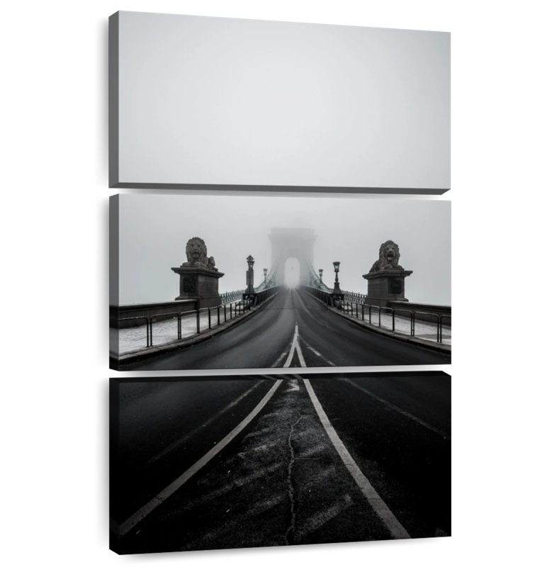 Mehar Danube Bridge In Budapest, 50" H x 32" W