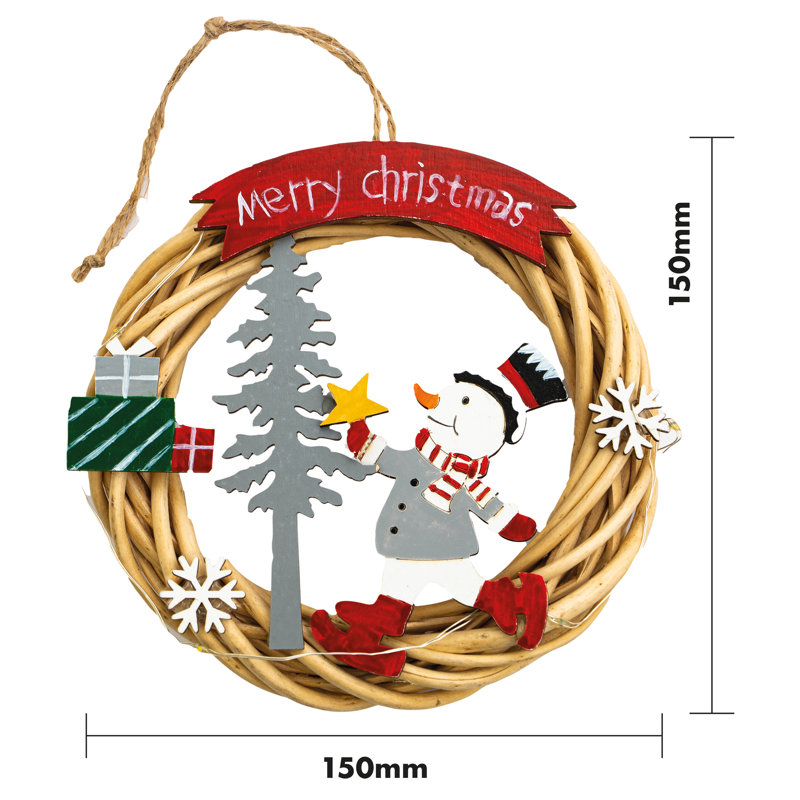 Beckmann Faux Wood 15cm Wreath