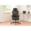 Fauteuil de bureau ergonomique avec soutien lombaire 3D, haut et bas, filet réglable et respirant, bureau noir et lombaire, filet, fonction d'inclinaison