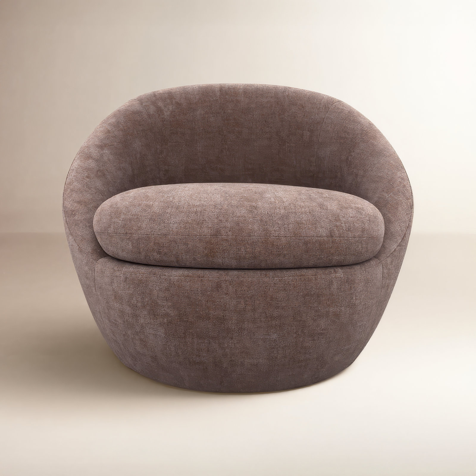 Kate Eldin Upholstered Swivel Accent Chair, Antique Rose