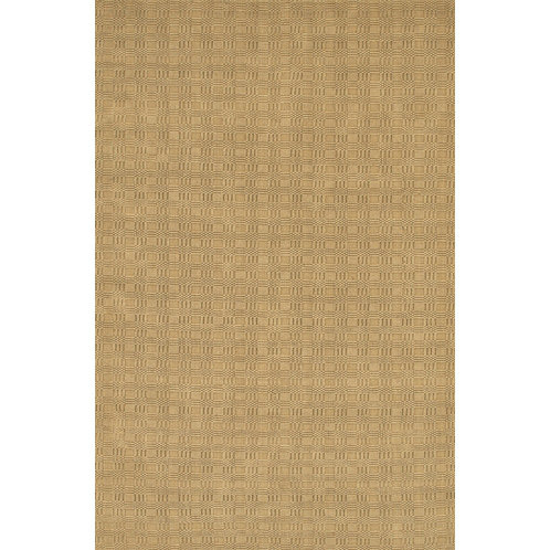 Tapis zone brun/brun clair fait main jute/en sisal Lee-Abele, Rectangle 3 pi 6 po x 5 pi 6 po