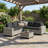 5-Person Outdoor Sectional Sofa Set With All-Weather HDPE Rattan, Cushions, And Wide Armrests-1007000676