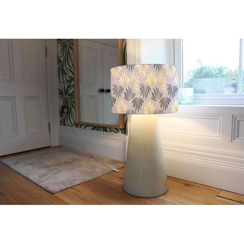 Cotton Drum Pendant Shade ( Uno ), 25cm H x 40cm W x 40cm D