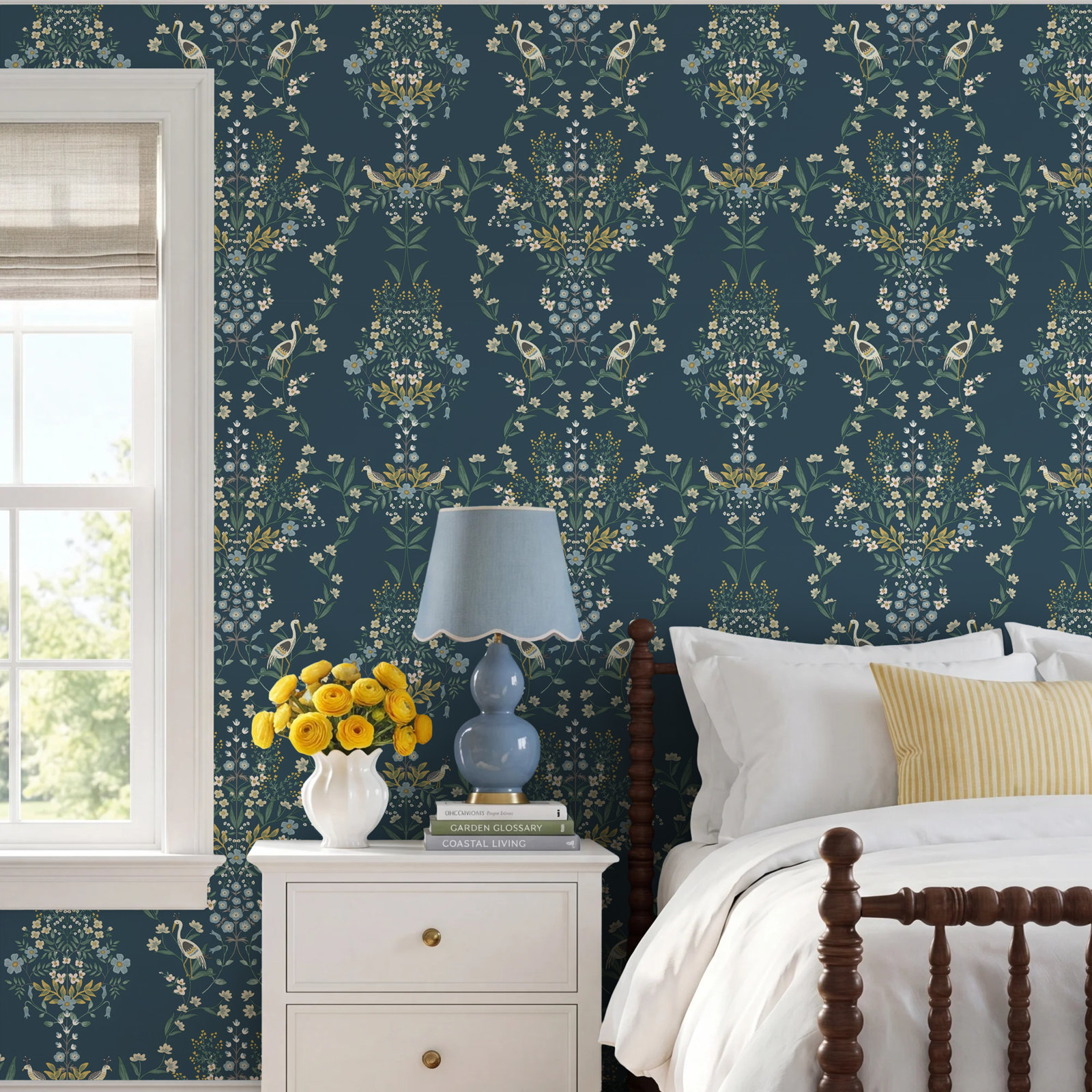 Luxembourg Wallpaper Double Roll, Blue/Green