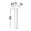 Black Integrated LED Metal Bollard Light