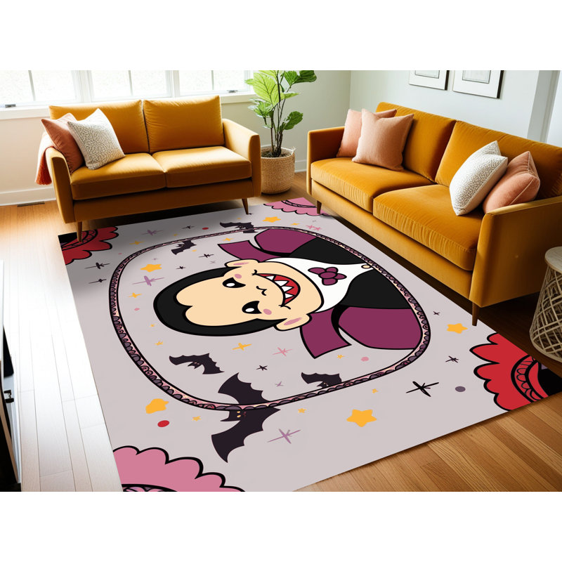 Tapis de Noël lavable The Holiday Aisle®, Rectangle 4pi x 6 pi