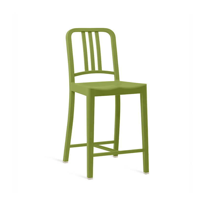 111 Navy® Stool by Coca-Cola, Counter Stool (25" Seat Height), Flint Gray
