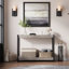 Console Farmhouse, table de vestibule, canapé à 2 niveaux de style lattes avec tablette, consoles pour vestibule, salon, couloir, vestibule-2131321373