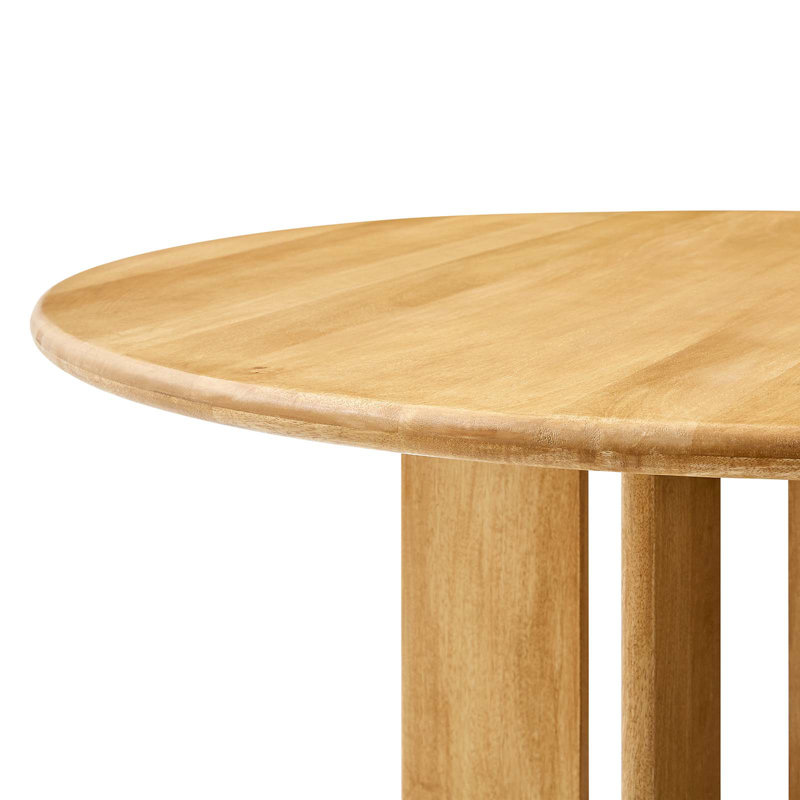 Modway Rivian Round 48" Wood Dining Table, Oak