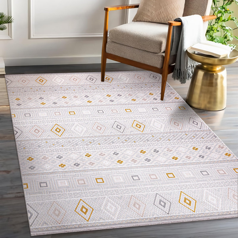 Soft Plush Area Rugs Non Slip Hallway Rug Large Bedroom Carpet Low Pile Acrylic Rug Floor Mat CN013, Rectangle 120 x 180 cm