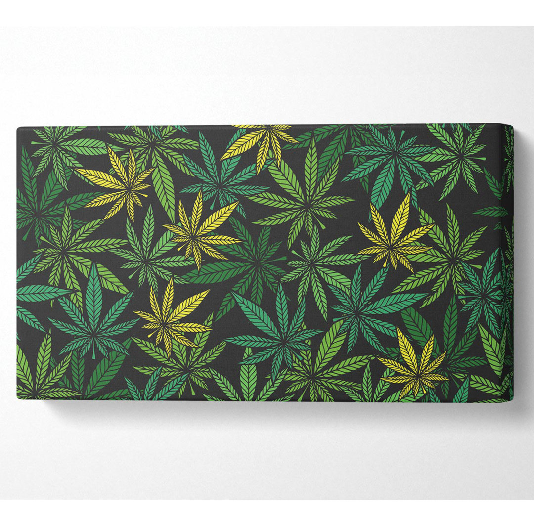 Shoshone Cannabis Leaves - Kunstdrucke auf Leinwand