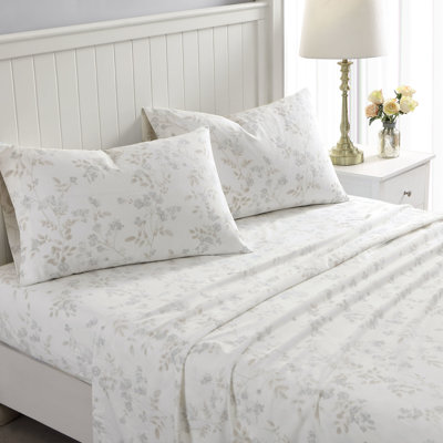 Ensemble de draps en flanelle de coton Laura Ashley