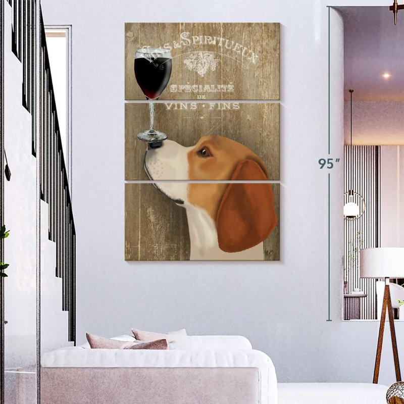 Ketti Dog Au Vin Beagle, H 74 po x l 48 po