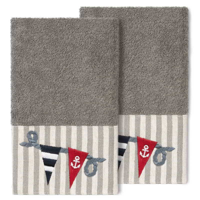 ETHAN Turkish Cotton Hand Towel, Dark Gray