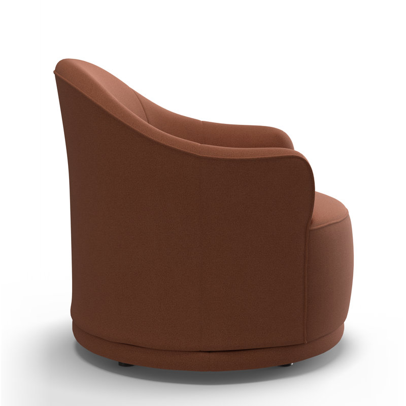 Fauteuil demi-tonneau Rumi, Rosewood Performance Weave