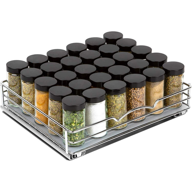 Organisateur d'armoire coulissant pour épices, canettes - Usage intensif, H 2,75 po x l 16,375 po x P 10,375 po
