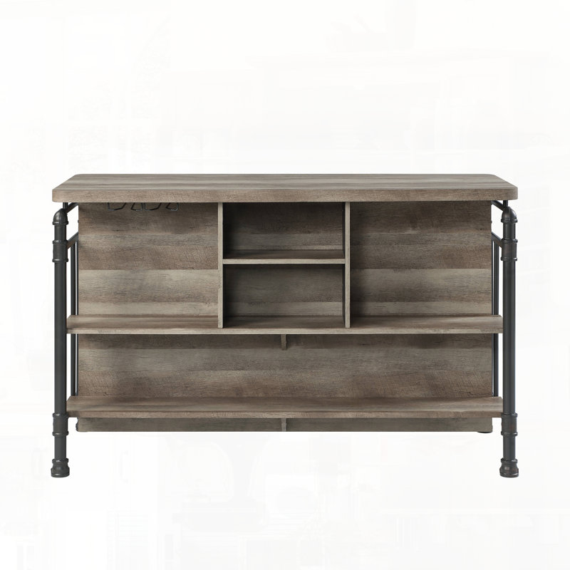 Sturdy Counter Height Table with Weight-Supportive Top and Shelf