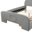 Lit Ardice Ornello, cadre de lit, lit plateforme avec tête de lit en forme de lapin, lit avec cadre de rangement-1044289354-1044289355