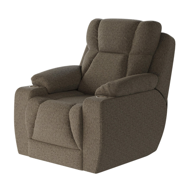 Fauteuil inclinable près du mur pour homme, Tanné, Mélange de polyester