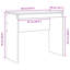 Writing Desk Particle Board 76 Cm-2008501657-2008501655