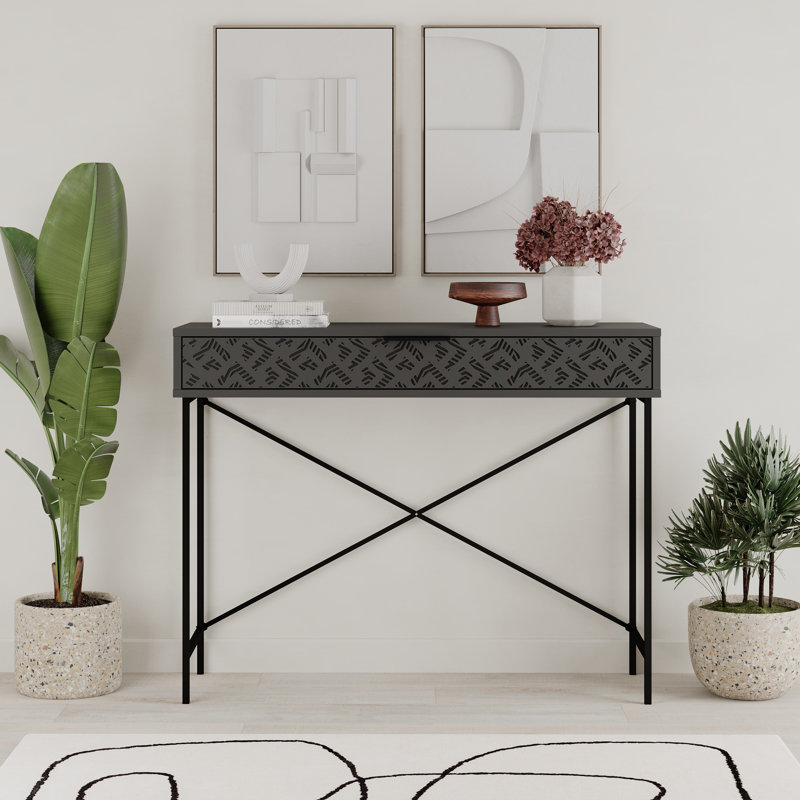Adaleen 110cm Console Table, Black