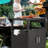 Outdoor Grill Cart Kitchen Storage Cabinets Island with Wheels Buffet Prep Tables
