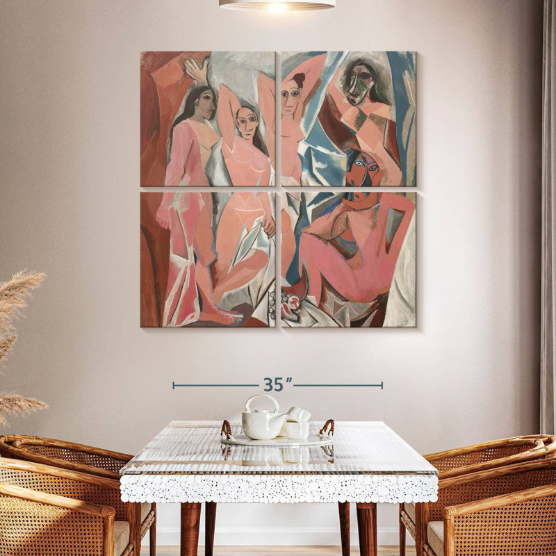 Les Demoiselles D'Avignon, 45" H x 45" W