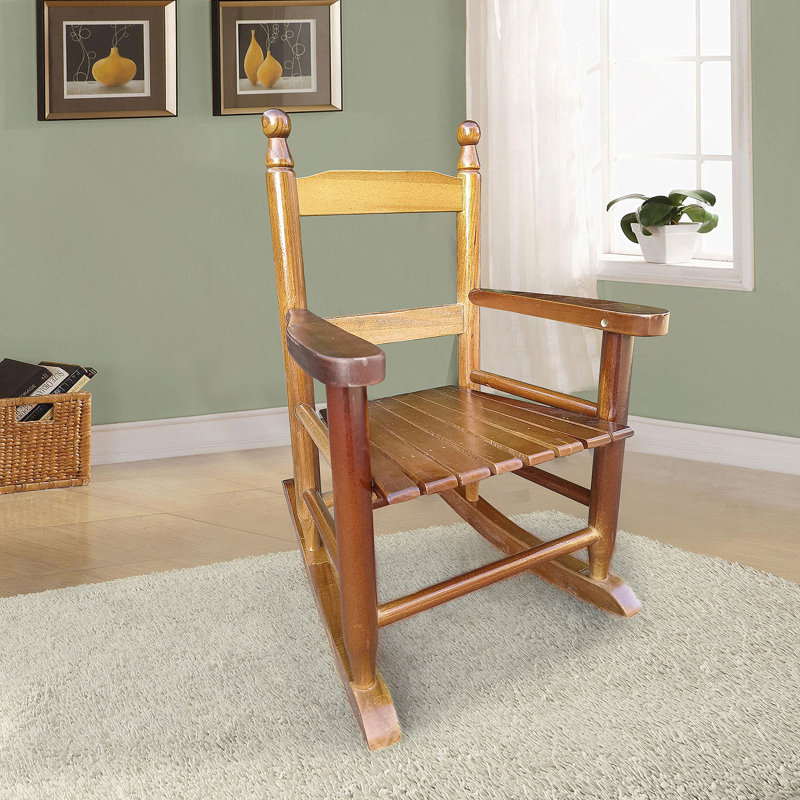 Chaise berçante intérieure ou extérieure, Chêne