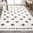 Cristo Berber Geometric Shag White/Gray Rug-1268441440