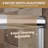 Aluminum Frame Material Double Sliding Opening Shower Door  - 1/4" (6Mm) Clear Tempered Glass With Explosion-Proof Film, Dual Stainless Steel Handles-122071532