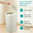 8 Gallon Touchless Trash Can,Cream White
