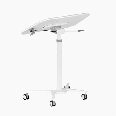Mobile Laptop Computer Stand with Height Adjustable and Tiltable Tabletop