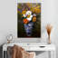Dahlias dans un vase de Delft-132984326