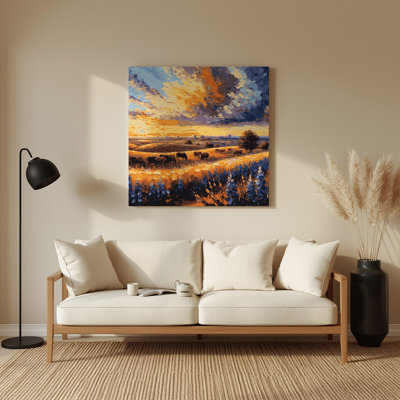 Art mural en métal «USA State Texas Brown»