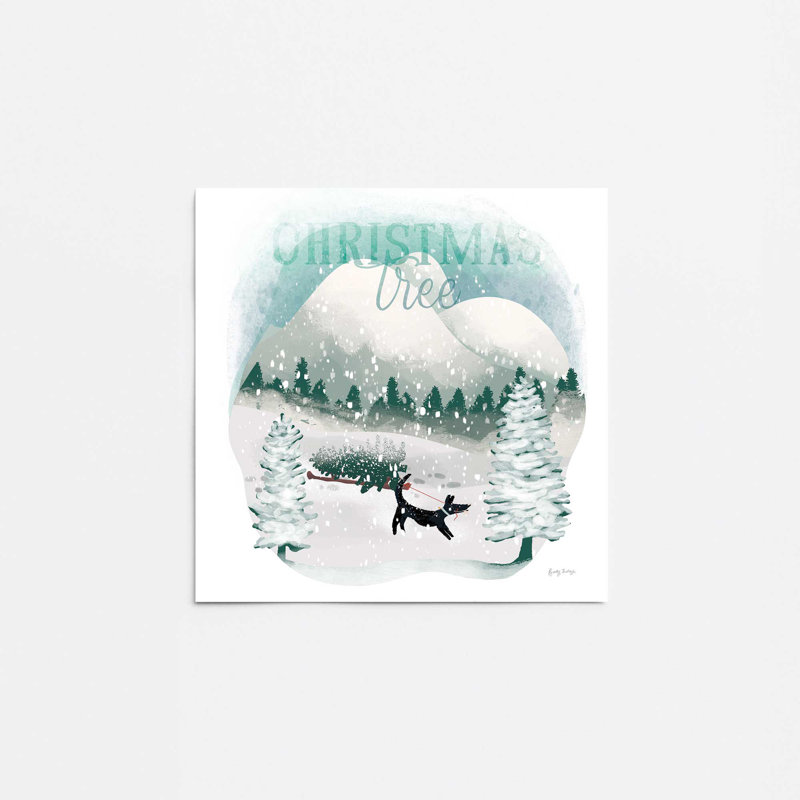 «Christmas Fun in Snow IV», reproduction, Sans cadre, papier, H 12 po x l 16 po