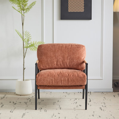 Chaise d'appoint 27,56 po avec coussins moelleux