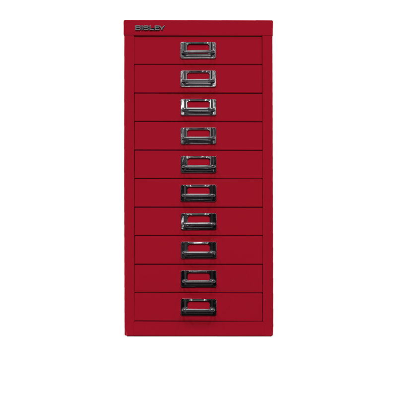 29er 27.9cm Wide 10 -Drawer File Cabinet, Cardinal red