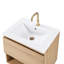 Meuble-lavabo mural de 30 po avec de grands tiroirs, durable et facile à assembler, parfait pour les salles de bain modernes (sans lavabo)