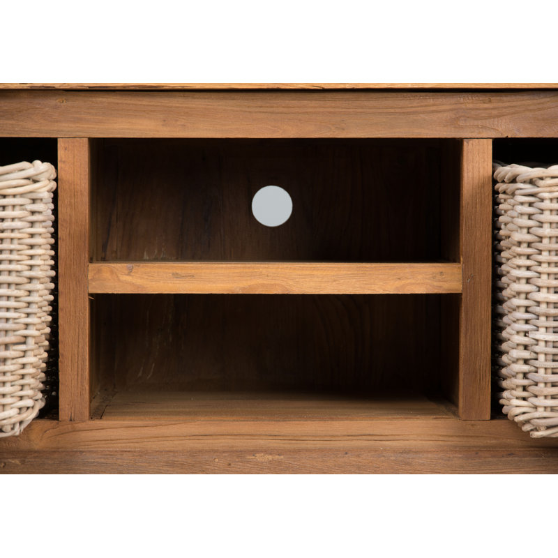 Sol TV Stand for TVs up to 78", Natural