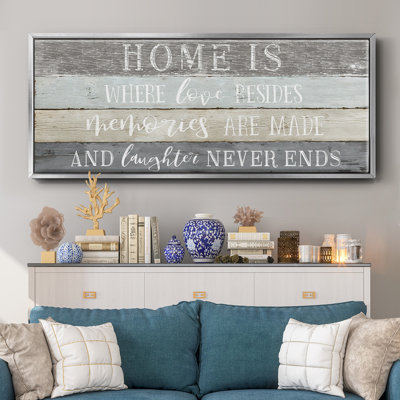 Home is Where- Framed Canvas